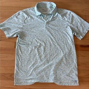 Peter Millar Seaside Fish Patterned Polo Shirt